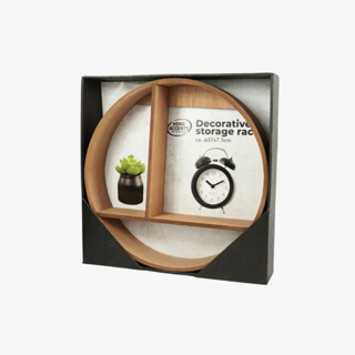 Home Accents Wandrek Hout Ø37x7,5cm 2 Assorti