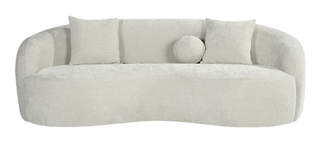 LABEL51 Organische 2,5-zits Bank Novo Elite stof - Naturel