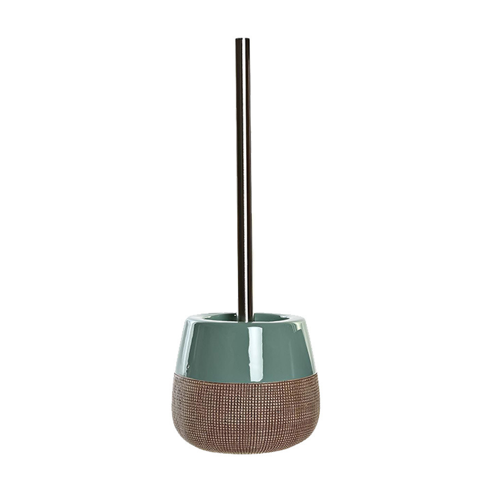 Items Toiletborstel met houder - polystone - mintgroen - cm -