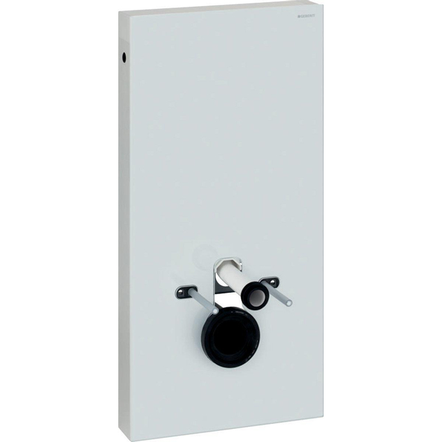Geberit Monolith module voor wandcloset h101 glas wit aluminium 131.021.si.5