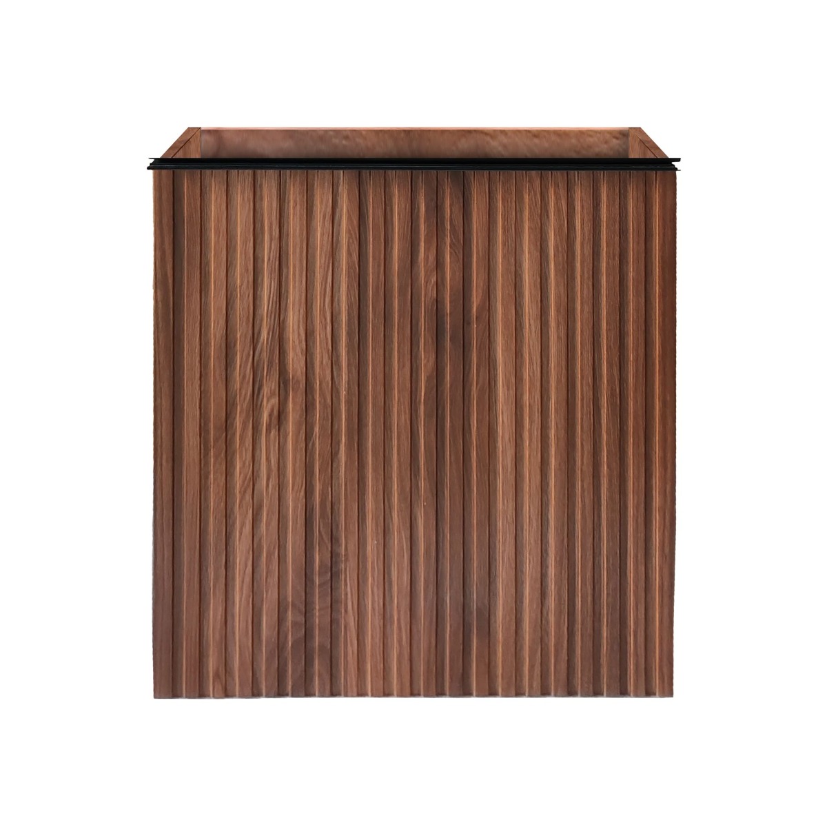 SaniGoods Mika fontein onderkast met ribbelfront 40x22.3x50cm walnoot