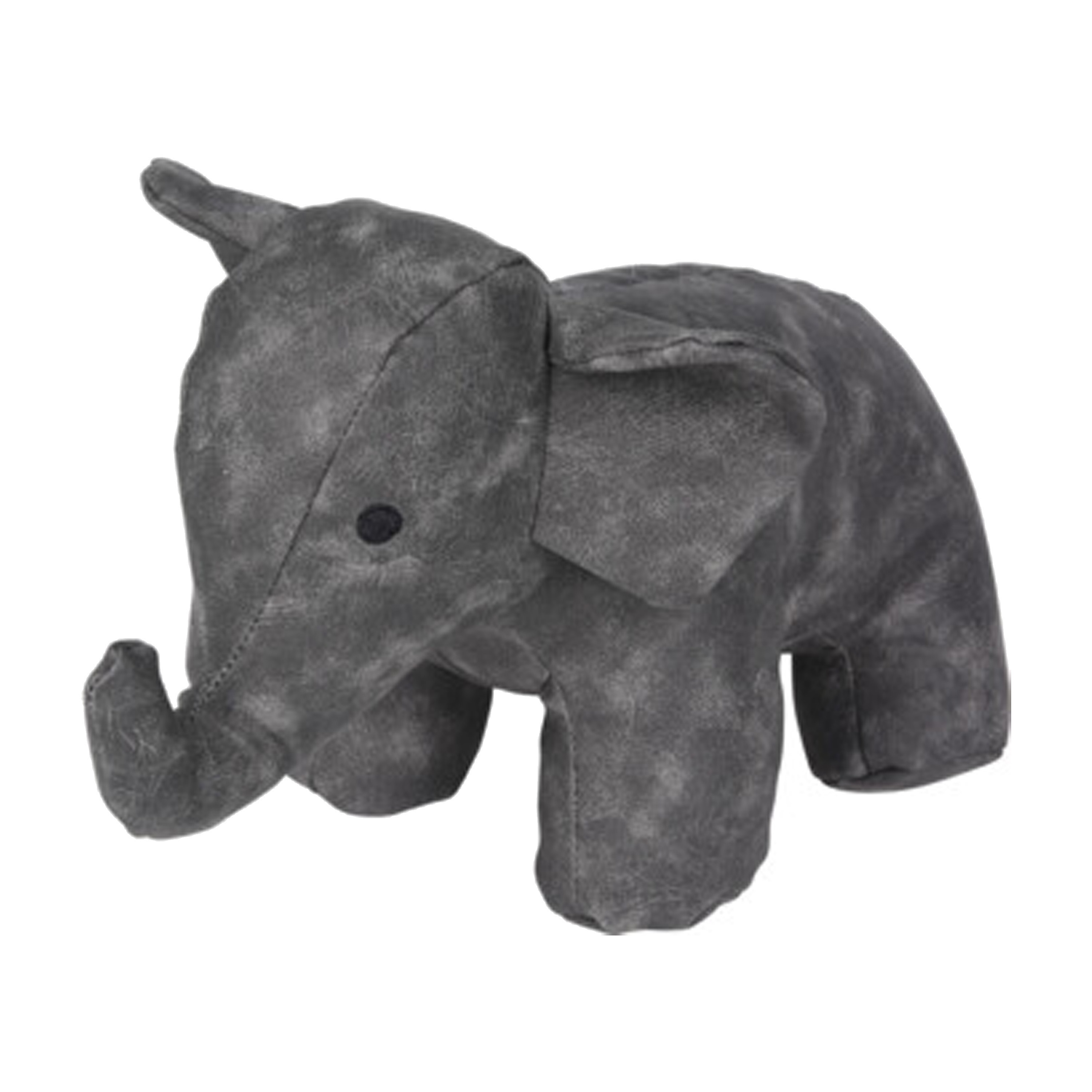 H&S Collection Deurstopper - olifant - grijs - 28 x 18 x 21 cm -