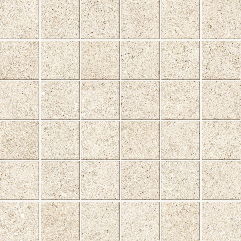 Jabo Yacht mozaiek ivory 5x5cm op net van 30x30cm