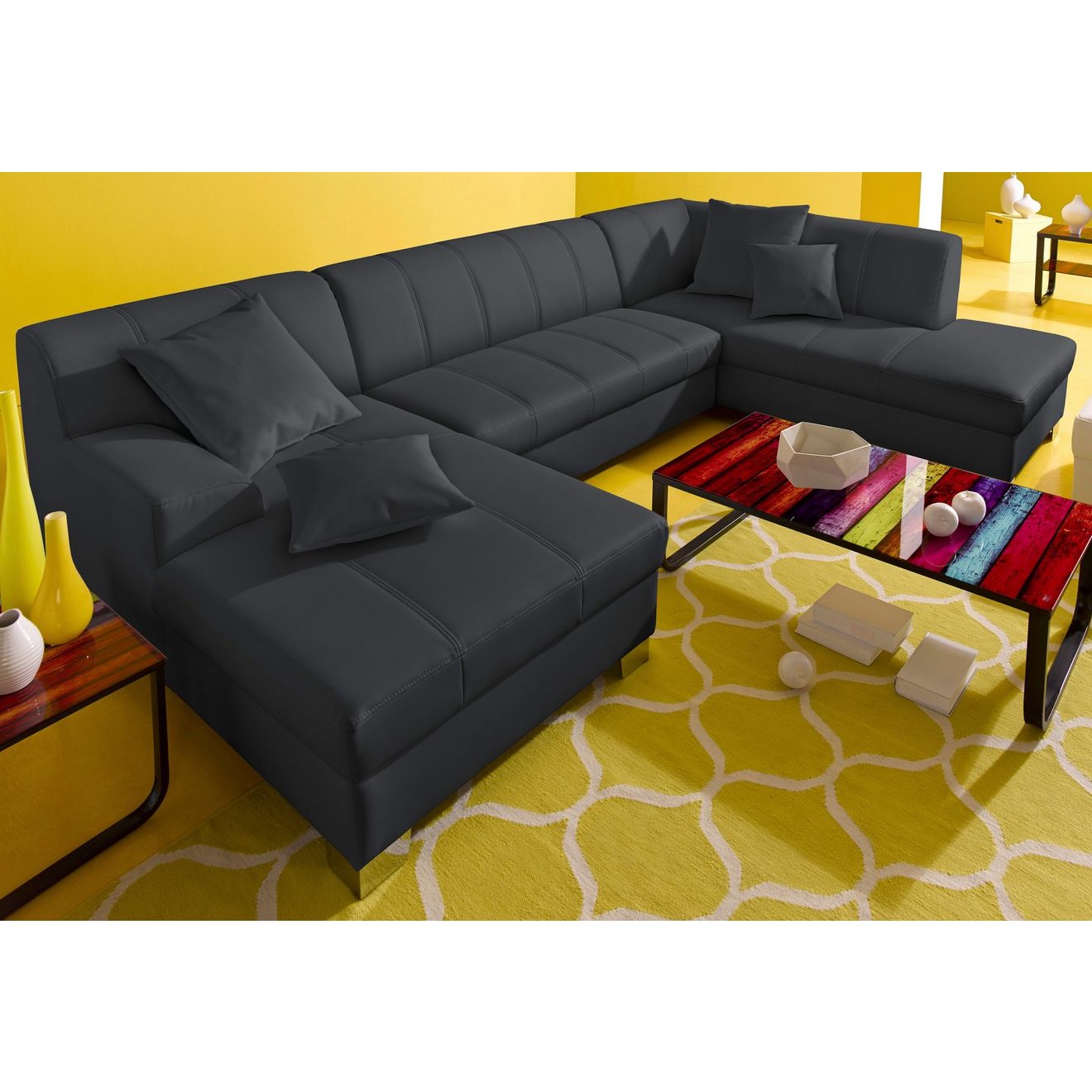 INOSIGN Zithoek Turah modern quiltwerk, incl. sierkussens, ook in leer,