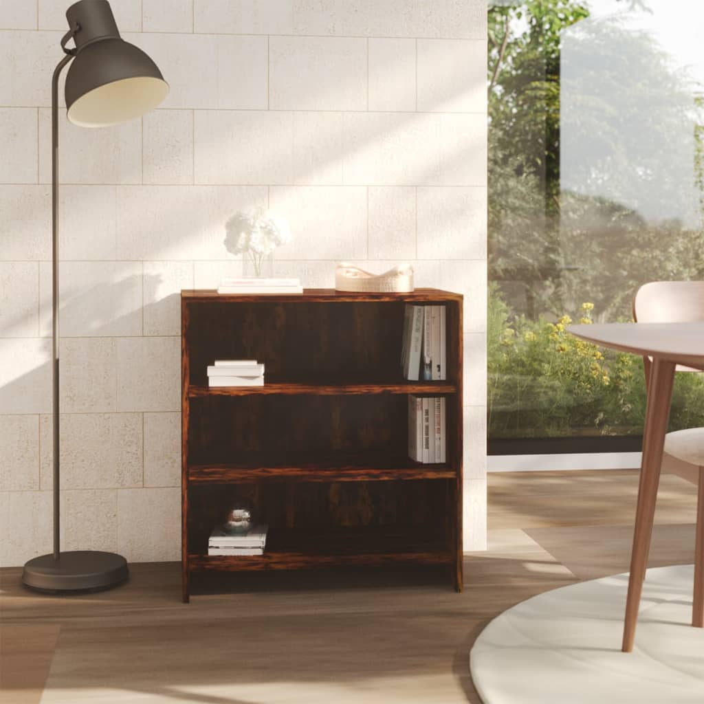 vidaXL Dressoir 70x40,5x75 cm bewerkt hout gerookt eikenkleurig