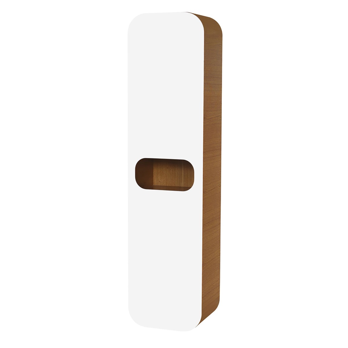 SaniGoods Dion kolomkast 160x40cm wit eiken