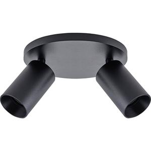 Deko-Light Deckenspot CAN TILT, schwarz, &Oslash; 20 cm, 2-flammig Metall GU10