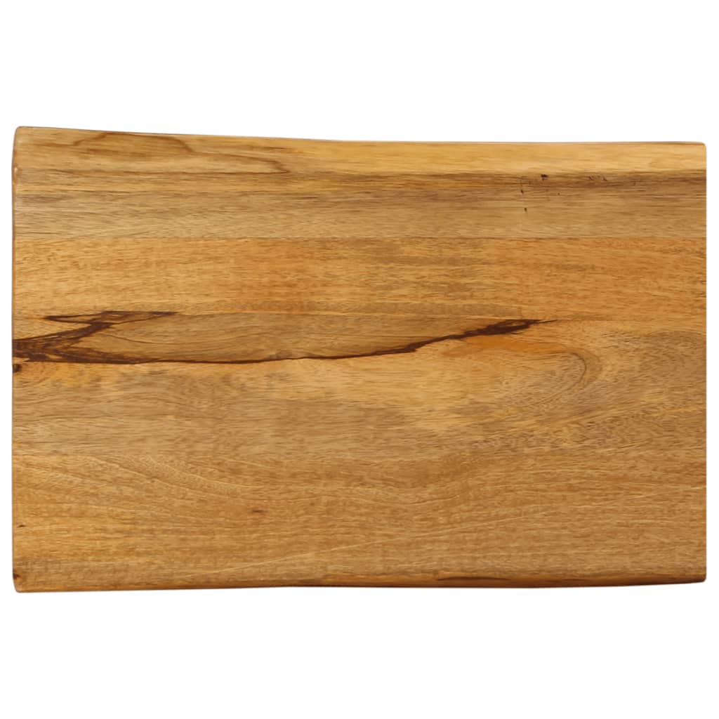 VidaXL Tafelblad met natuurlijke rand 60x40x2,5 cm massief mangohout