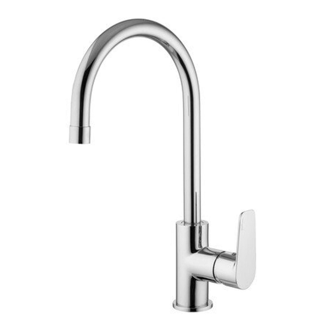 GO by Van Marcke Nemo Nero wastafelkraan - 37.9cm - opbouw - mengkraan - draaibaar - messing chroom LM180CR-VM
