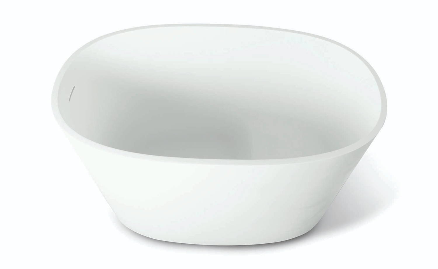 Luca sanitair Vrijstaand Zit Bad  Comfortstone 120x80x76 cm Incl. Afvoerset Mat Wit