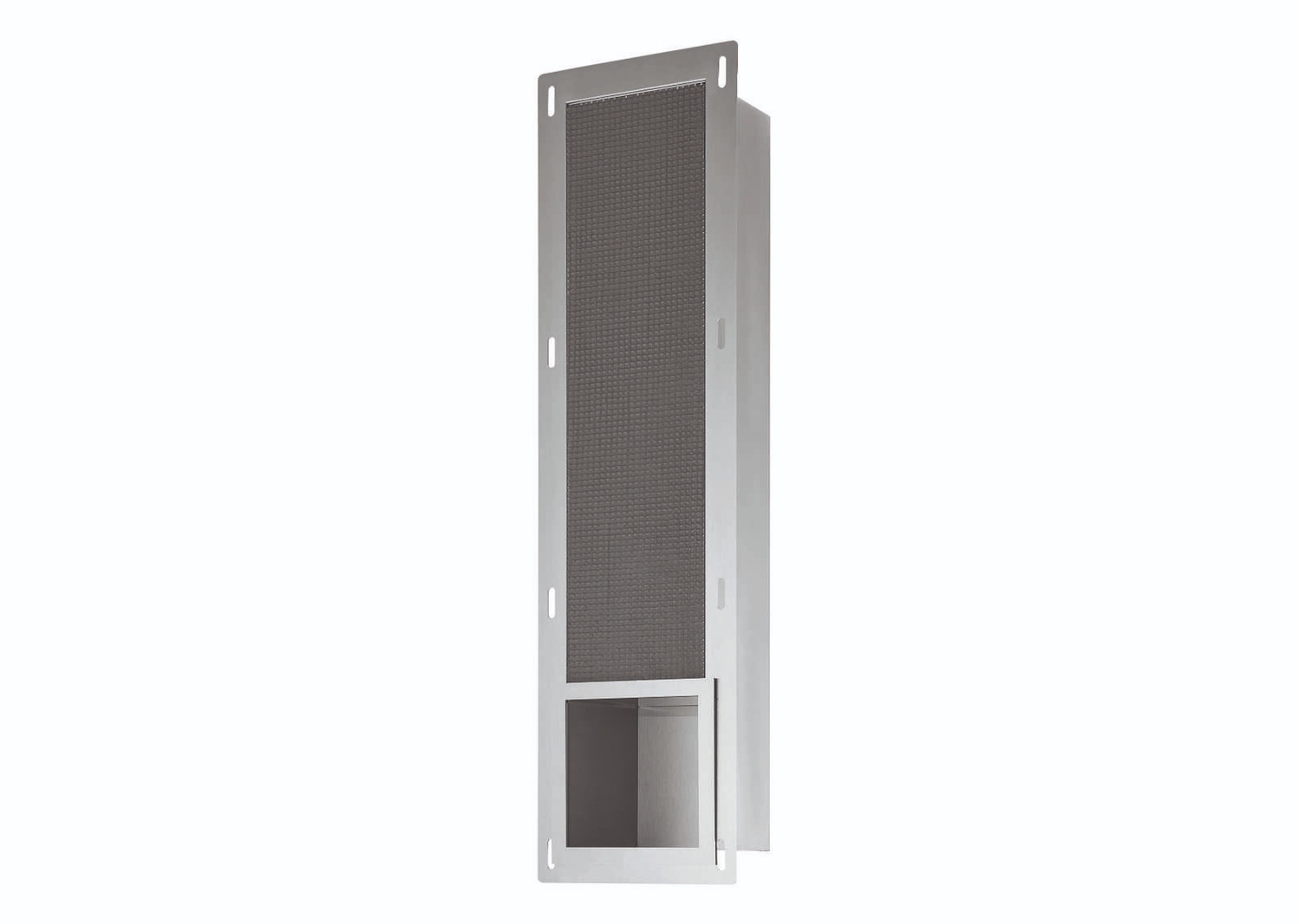 Luca sanitair Inbouw Reserve Toiletrolhouder  19,5x72x12,2cm Geborsteld Nikkel