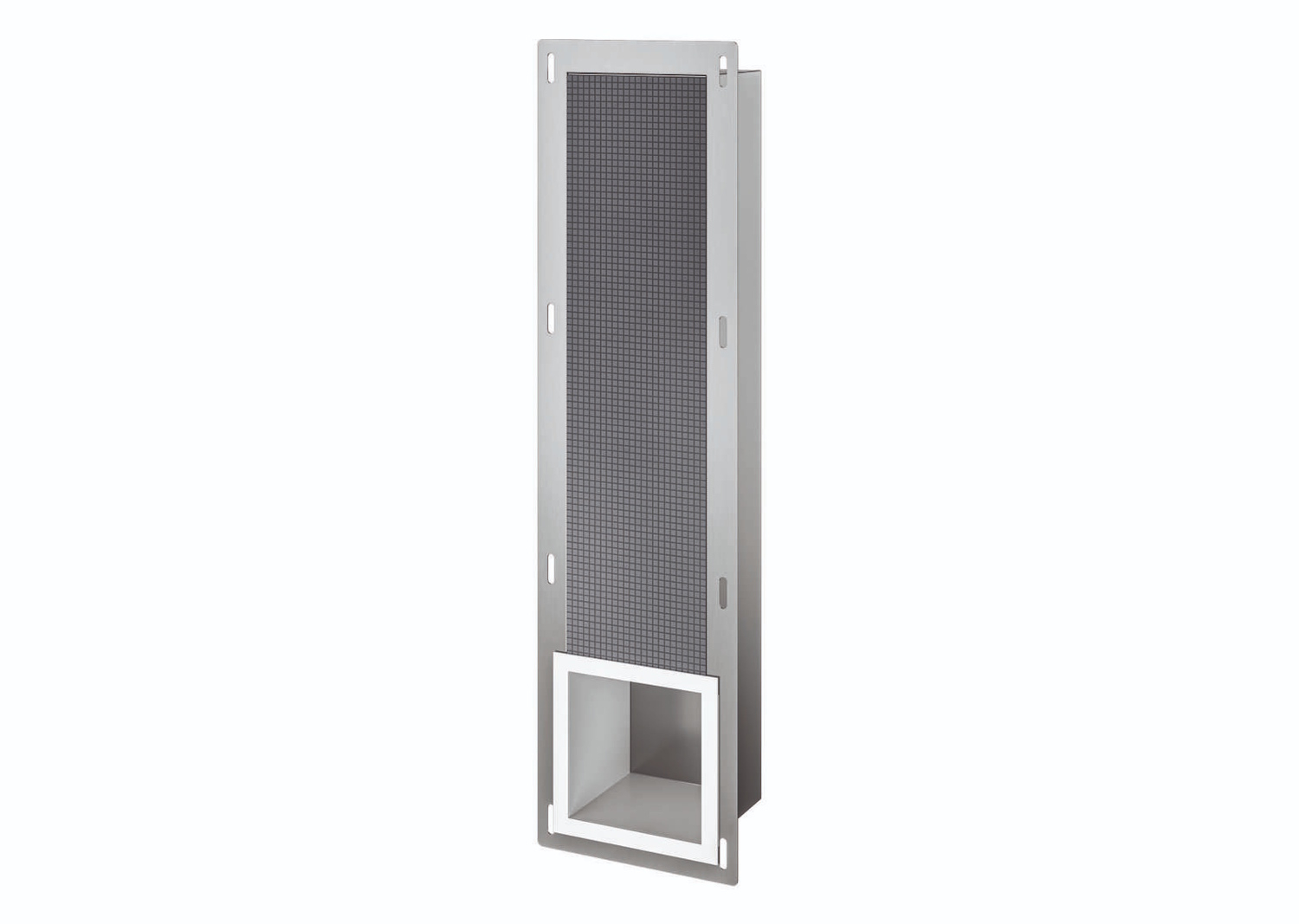 Luca sanitair Inbouw Reserve Toiletrolhouder  19,5x72x12,2cm Mat Wit