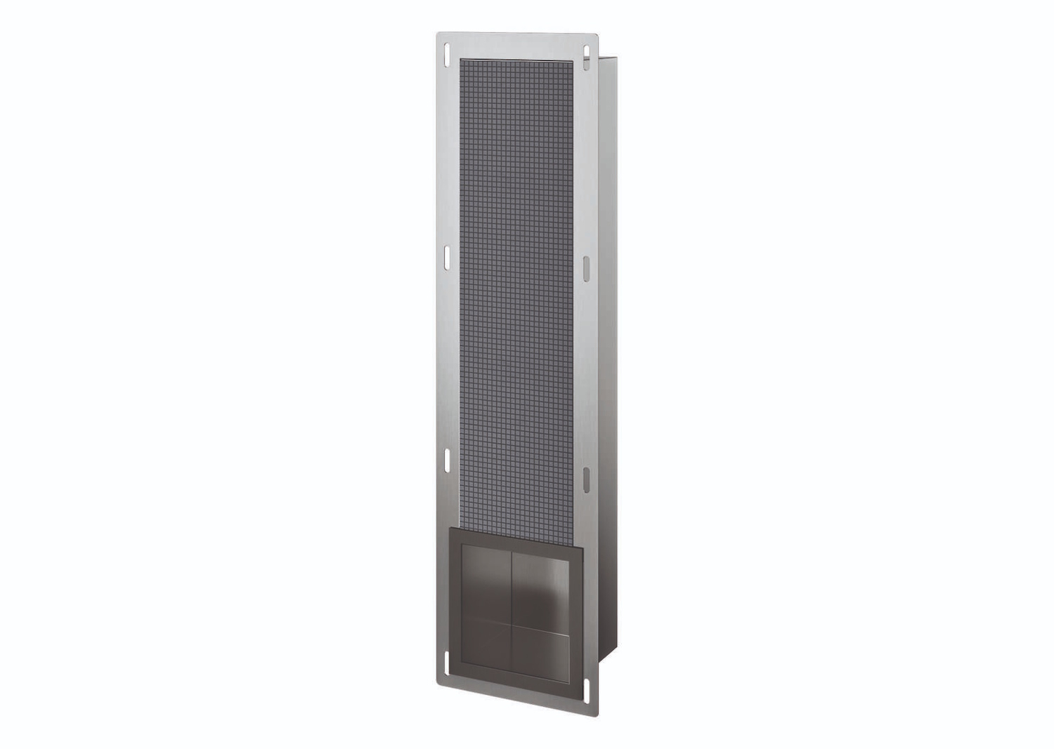 Luca sanitair Inbouw Reserve Toiletrolhouder  19,5x72x12,2cm Gunmetal