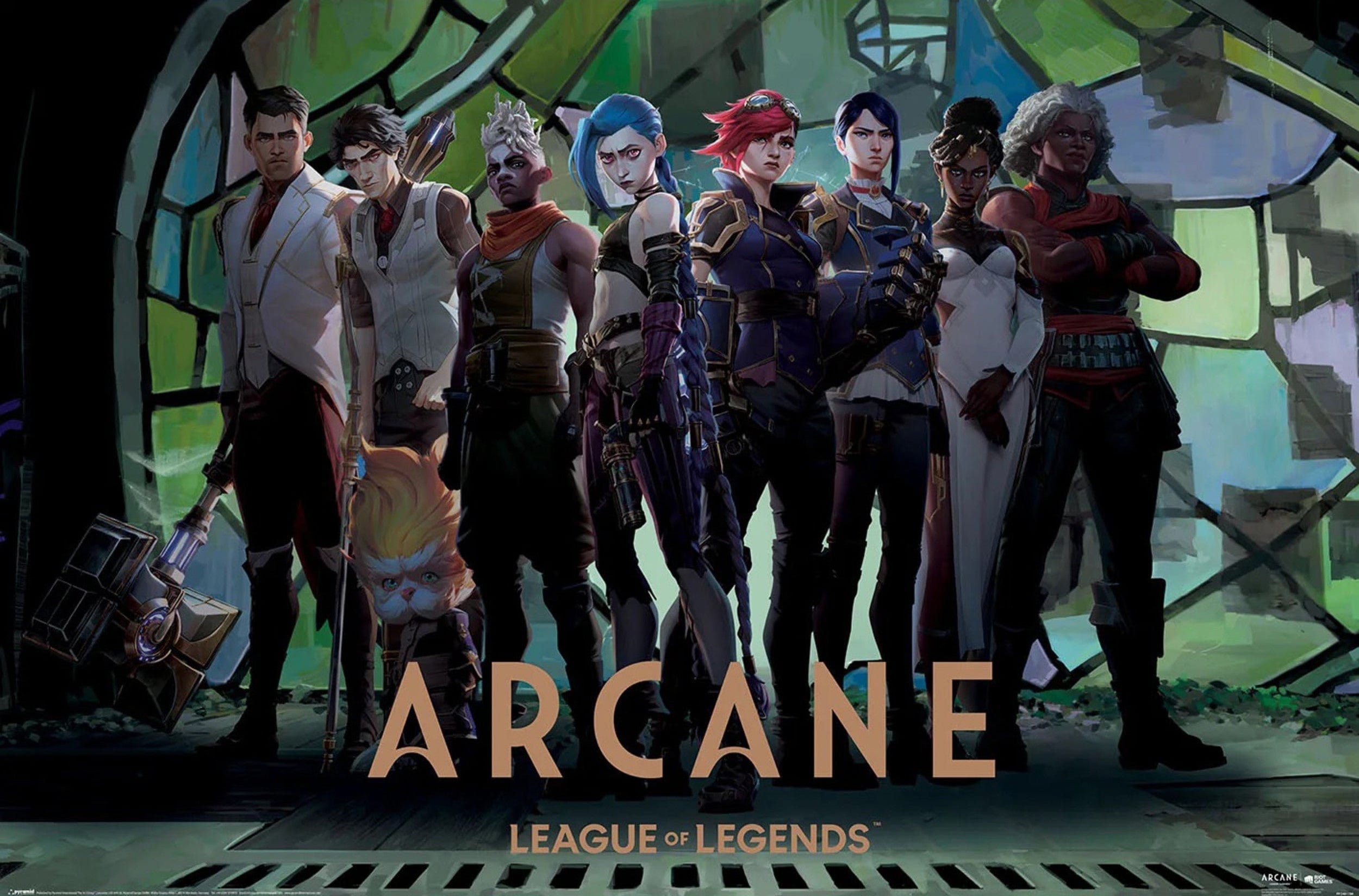 Pyramid Poster Arcane Characters in Zaun Arcade 61x91,5cm