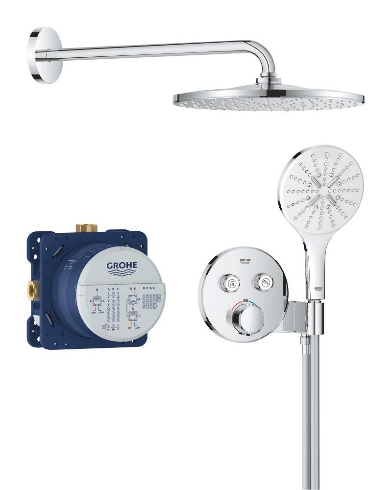 Grohe Precision SmartControl Perfect shower set met Vitalio Rain Mono 310 Chroom