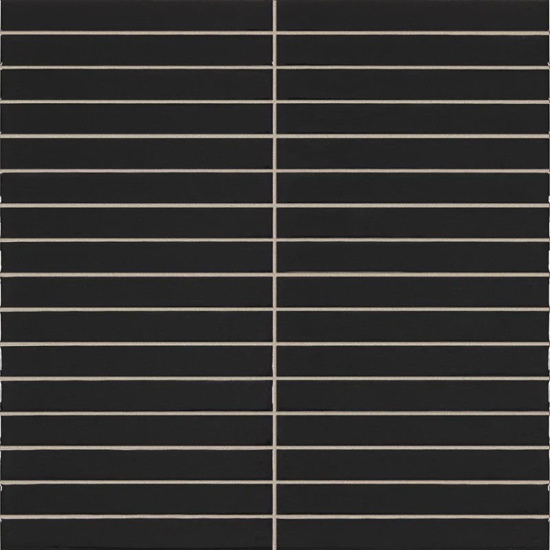 Jabo Pencil Kromo Black mozaïektegel 35x35cm