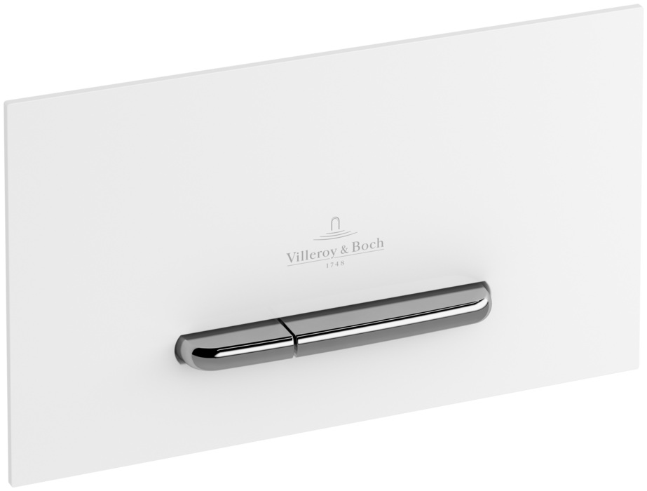 Villeroy & Boch ViConnect bedieningsplaat 300S wit/aluminium
