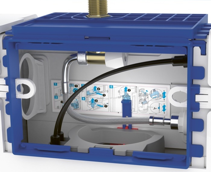 Villeroy & Boch ViConnect inbouwstortbak voor natbouw