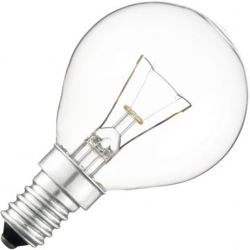 Gloeilamp | Kleine fitting E14 | Kogellamp | Helder | 45mm | 60W