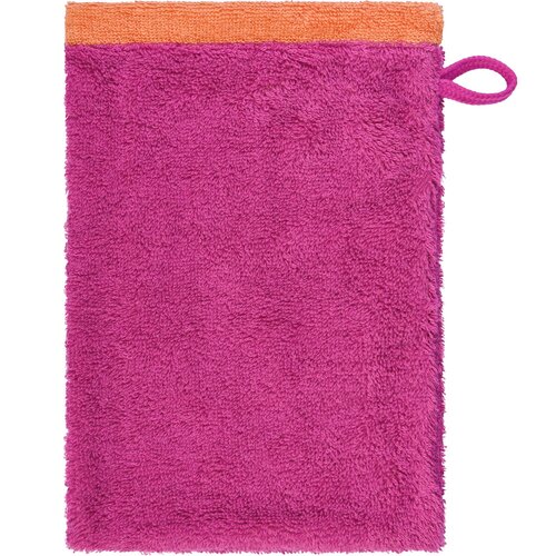 Cawö Cawo Lifestyle Splash Doubleface 7071 Washandje 16x22 pink/mandarine
