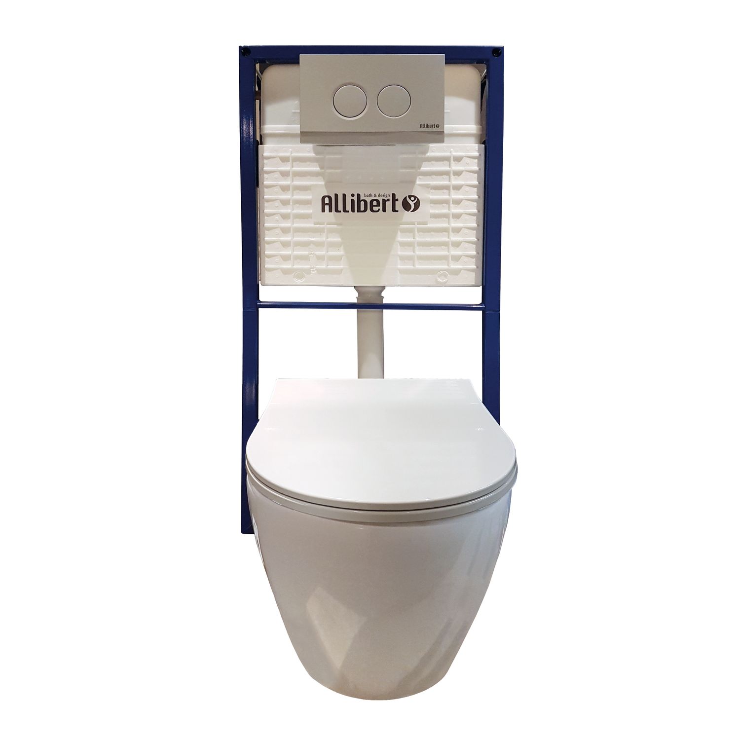 Allibert Inbouwreservoir Set Aston | Soft-close Toiletzitting