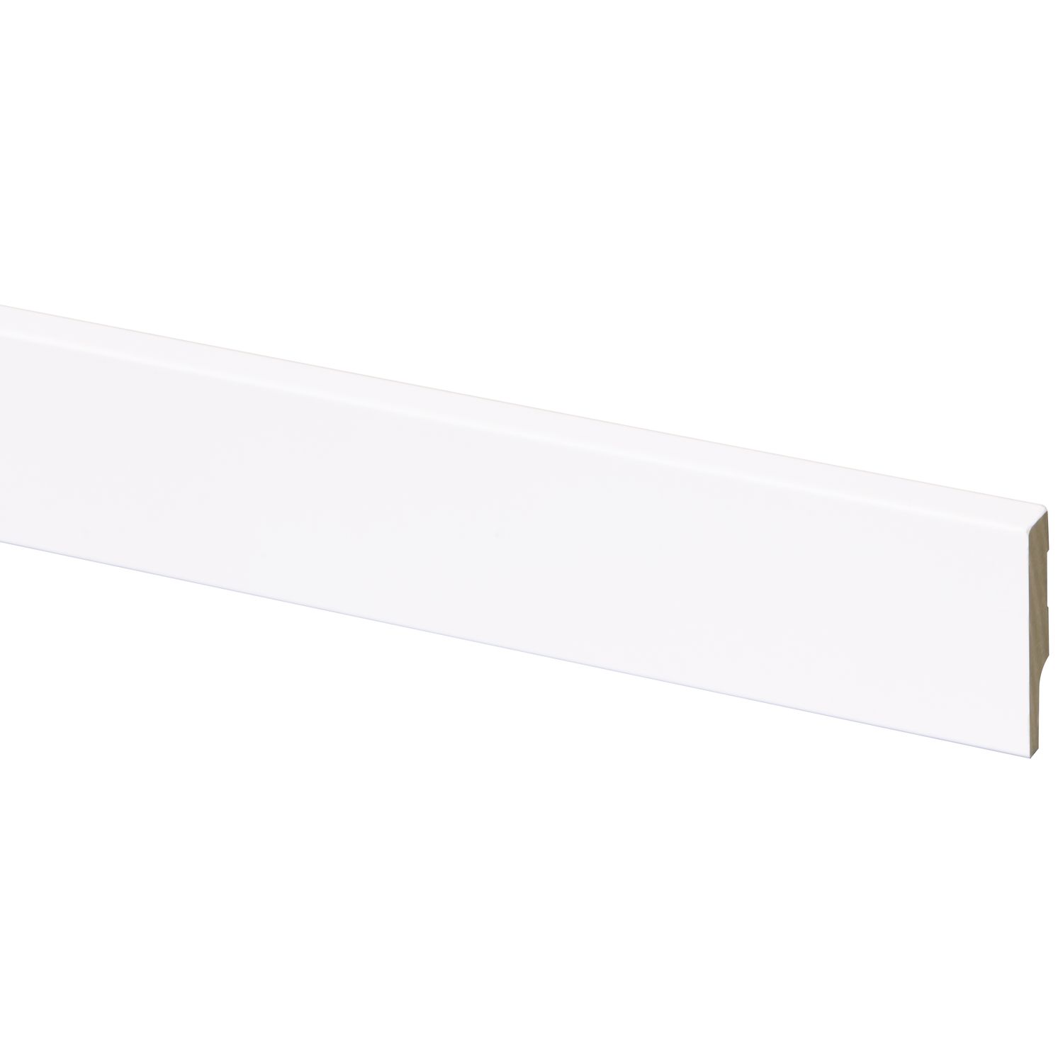 Praxis Hoge Plint Cubic Blok - Ral 9003 - 244cm - 12x57mm