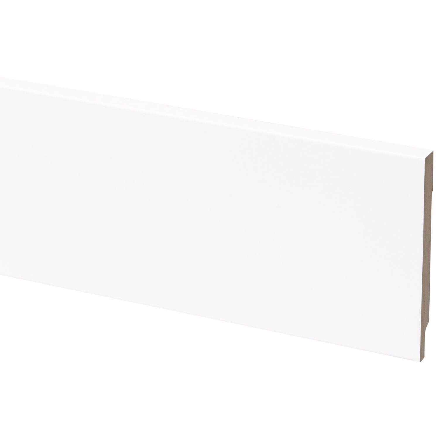 Praxis Hoge Plint Cubic Blok - Ral 9003 - 244cm - 12x119mm