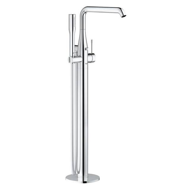 Grohe Essence New Afbouwdeel vrijstaande badkraan - omstel - draaibare uitloop 27.7cm - handdouche - doucheslang - chroom 23491001