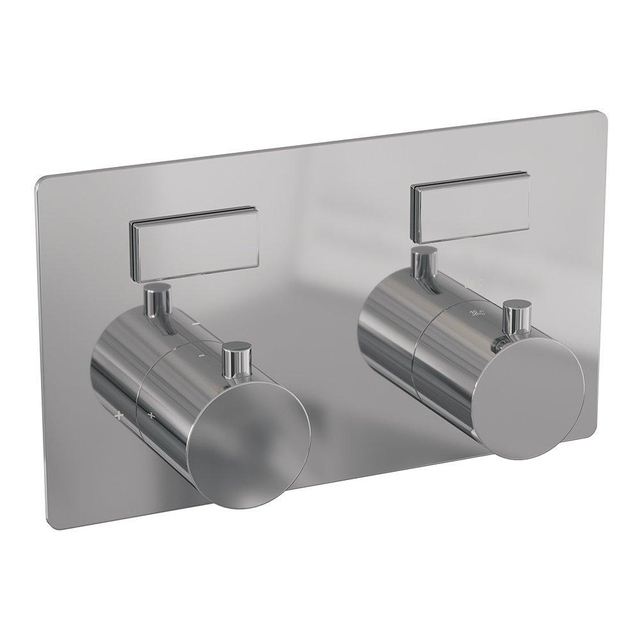 Brauer Chrome Edition - 2 functies - inbouwthermostaat - met inbouwdeel - drukknoppen - in/afbouwdelen - chroom 5-CE-155