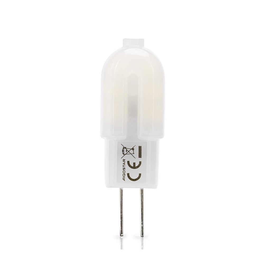 Aigostar G4 LED Lamp - 1.3 Watt - 120 Lumen - 6500K Daglicht wit licht - 12V Steeklamp - G4 LED Capsule
