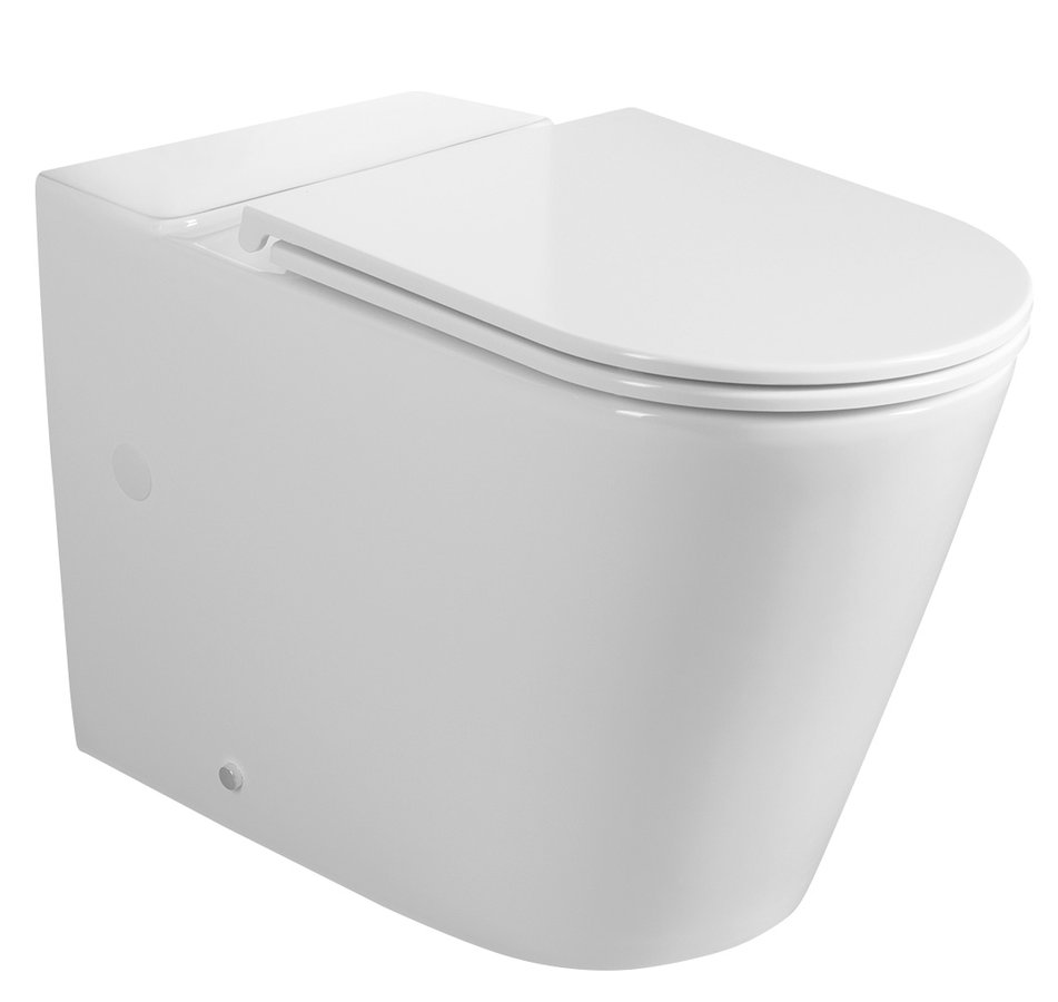 Sapho Avis staand toilet randloos met vortex spoeling wit glans