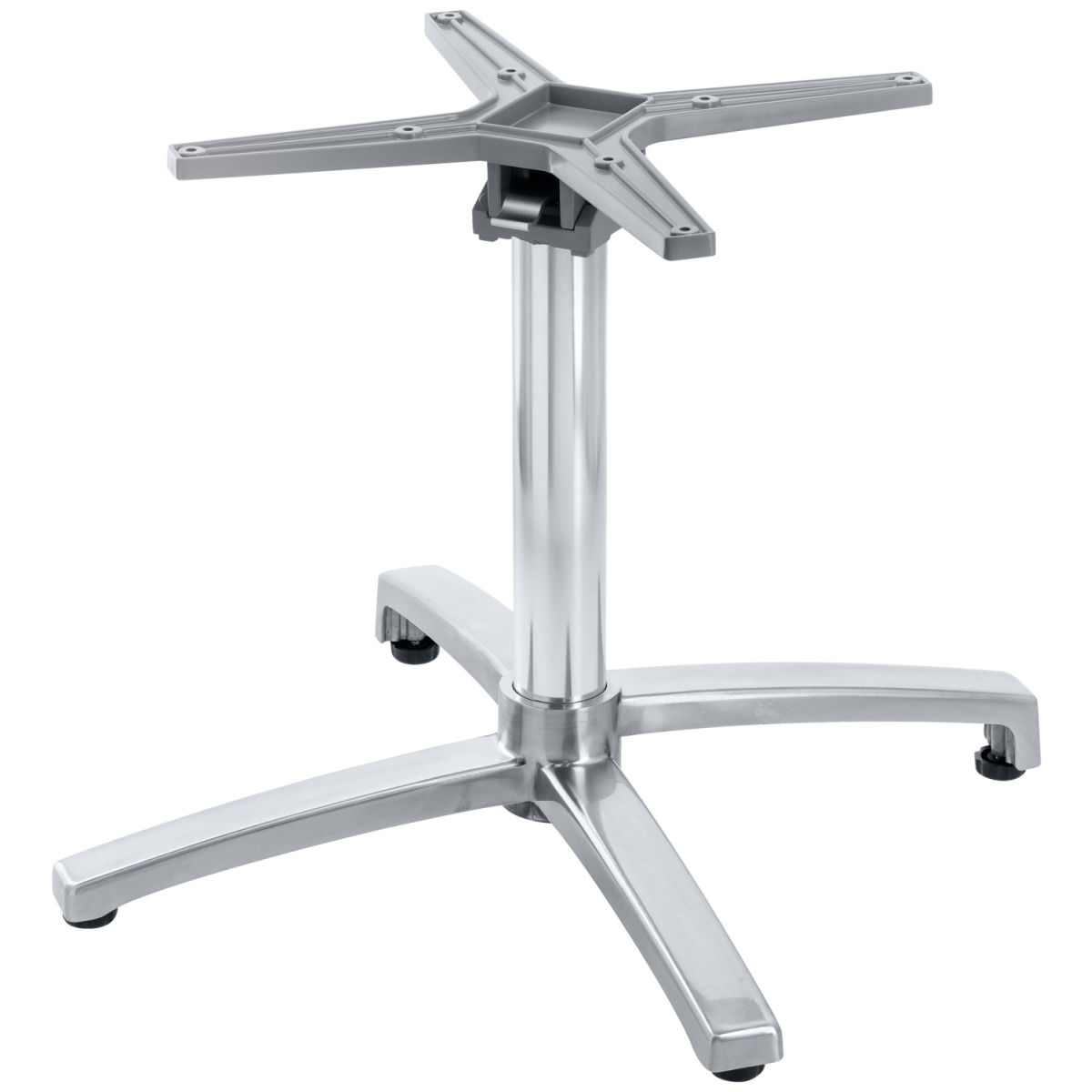 Vega Lounge tafelpoot 50 cm Taipa; 66x66x50 cm (BxLxH); zilver