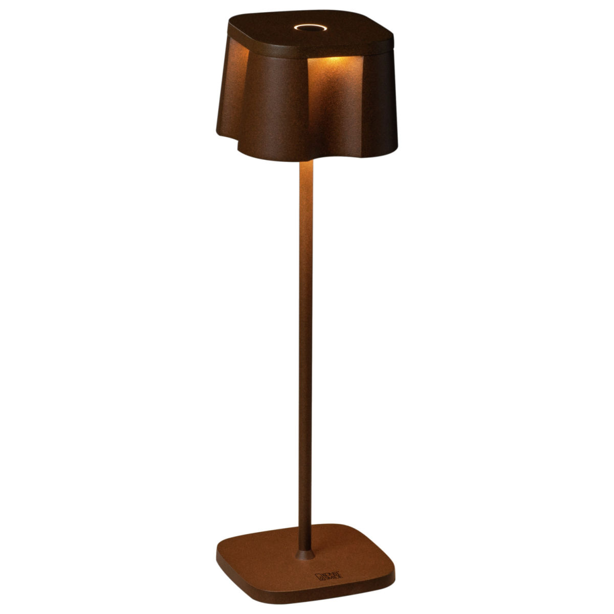 Konstsmide Led-tafellamp Nice; 10x36 cm (ØxH); roestbruin