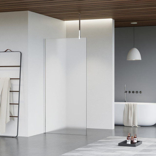 Fortifura Galeria inloopdouche - 160x200cm - mat glas - plafondarm - chroom SW797932/SW797904/SW804541