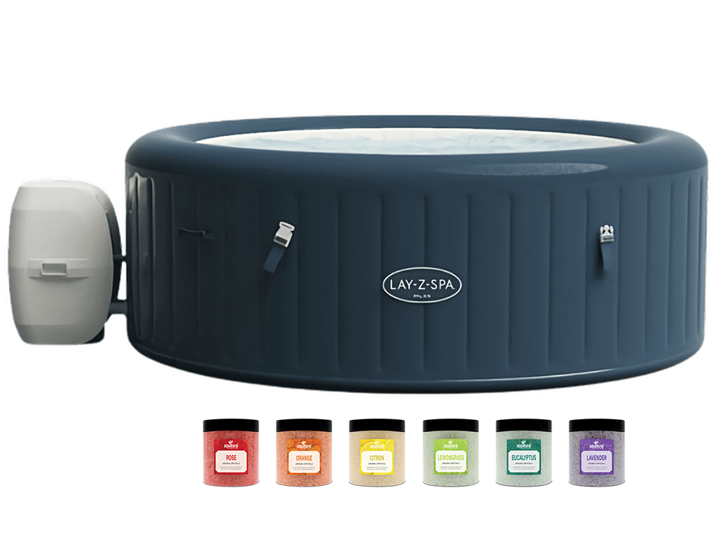Bestway Lay-Z-Spa Milan Airjet Plus WiFi-module + Aquatural Set Aroma Crystals 6 x 350 gram
