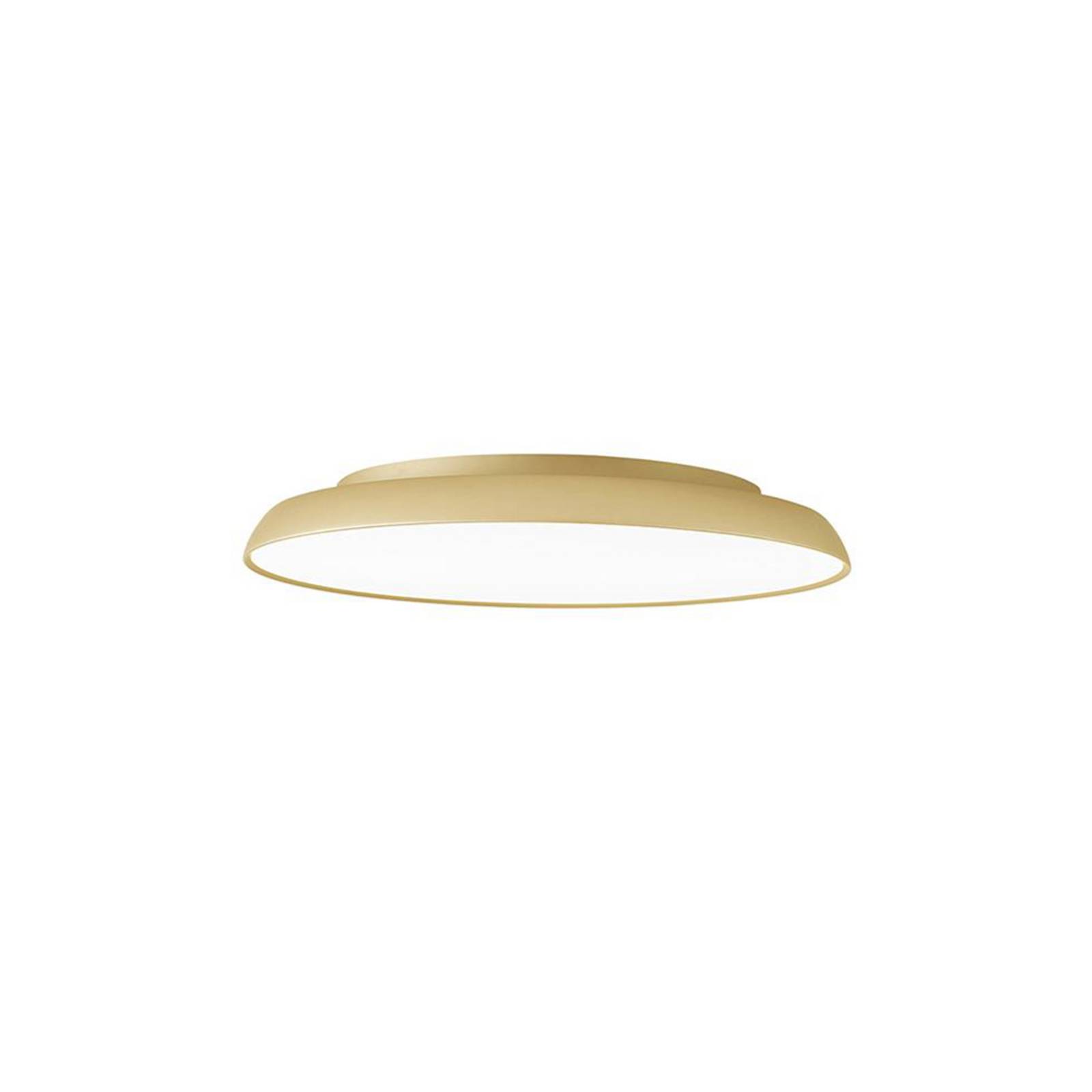 Viokef LED plafondlamp Art, Ø 30 cm, crème-goudkleurig, metaal
