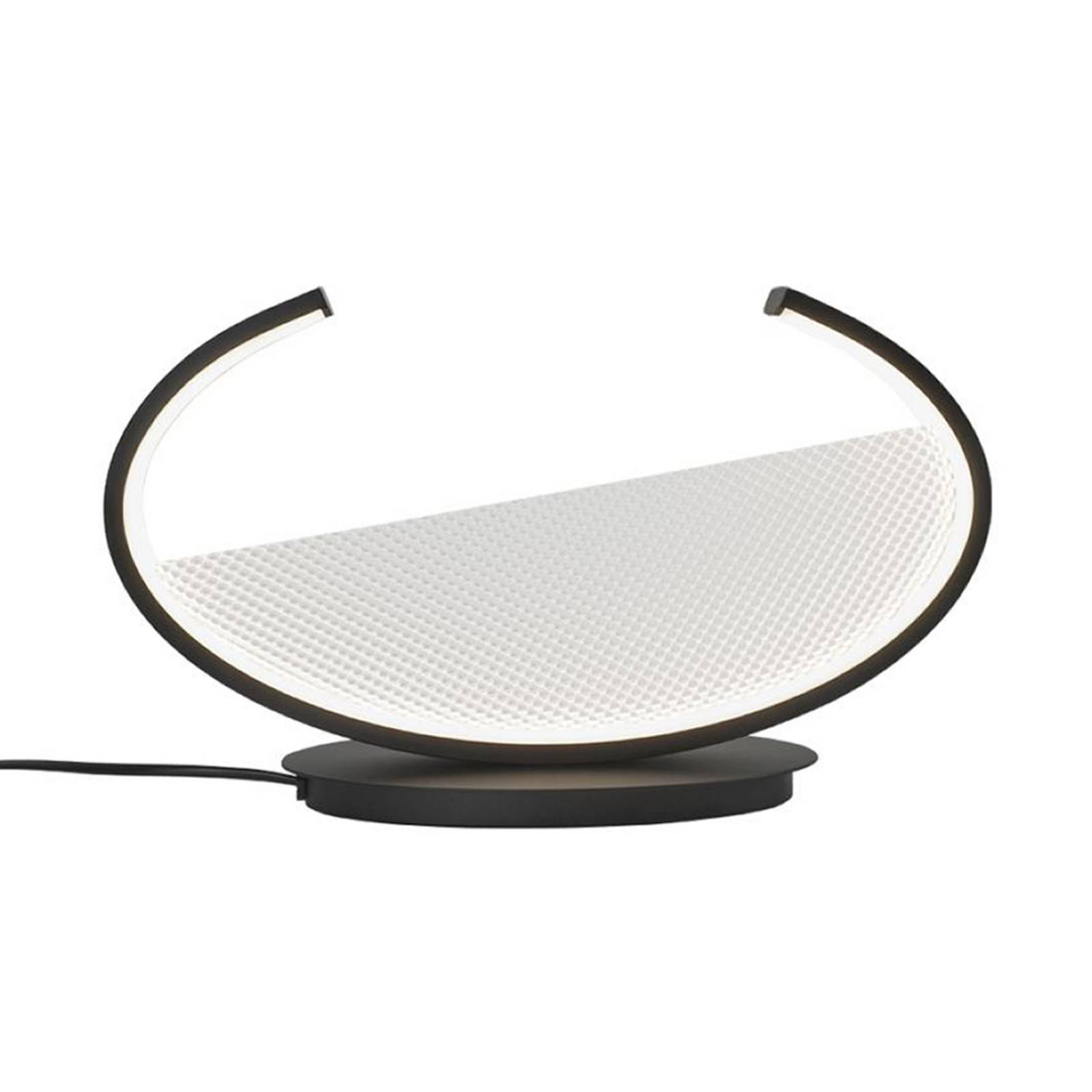 Viokef LED tafellamp Adele, hoogte 22 cm, zwart, metaal