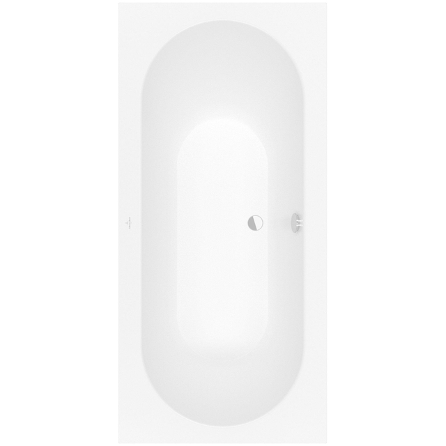 Villeroy & Boch Oberon kunststof duobad quaryl rechthoekig 190x90x48cm incl. poten mat wit ubq199obe2v-rw
