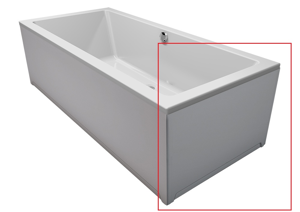Riho zijpaneel voor ligbad 80cm wit glans