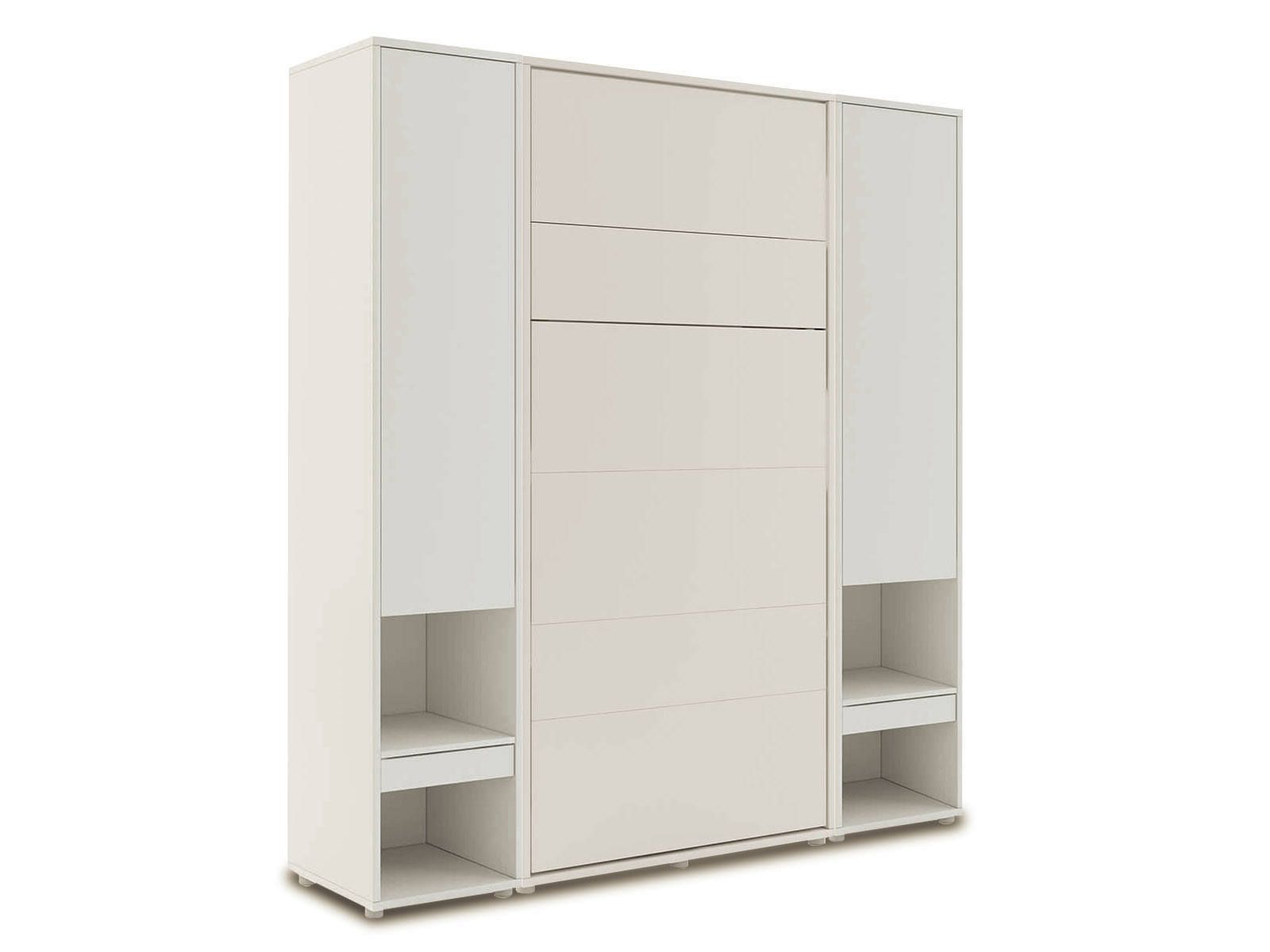 Mobistoxx Opklapbed CONCEPTION PRO 90x200 cm kasjmier (verticaal) met kasten