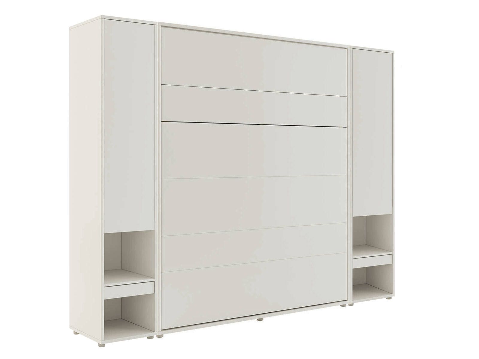 Mobistoxx Opklapbed CONCEPTION PRO 160x200 cm kasjmier (verticaal) met kasten zonder matras