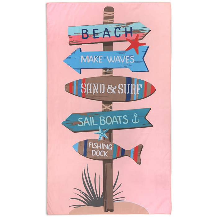 Zavelo Beach Club Strandlaken Sand & Surf 100x180 cm