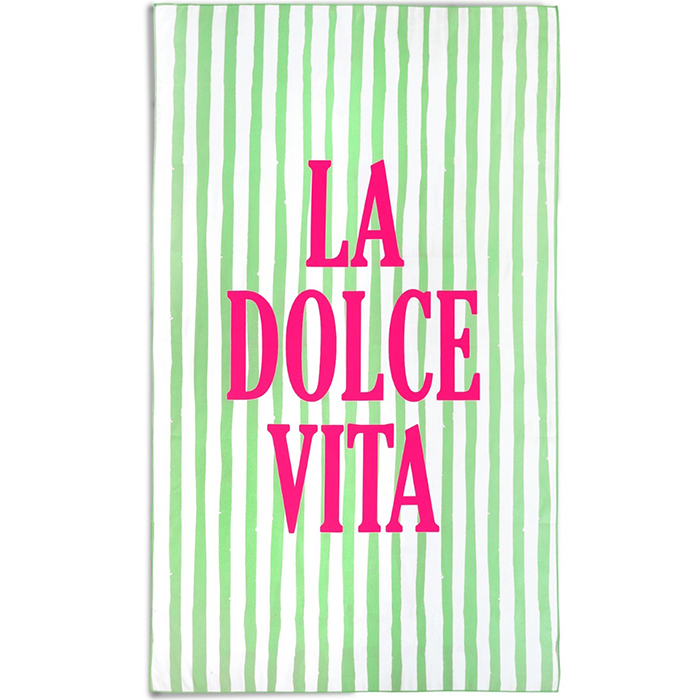 Zavelo Beach Club Strandlaken LA DOLCE VITA 100x180 cm