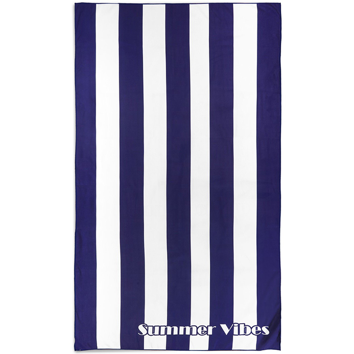 Zavelo Beach Club Strandlaken Summer Vibes -  Navy - 100x180 cm