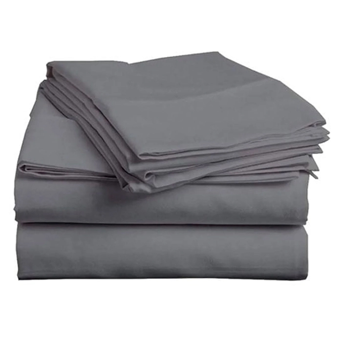 Zavelo Essential Laken Antraciet (Percale katoen)-1-persoons (150x260 cm)