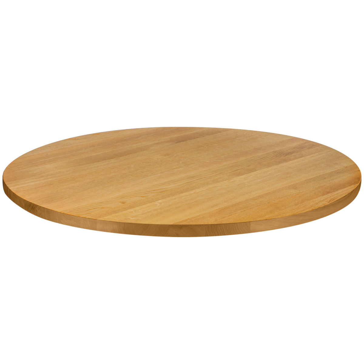 Vega Massief houten tafelblad Kentucky gelakt rechthoekig; 100x3 cm (ØxH); eiken/naturel; rond