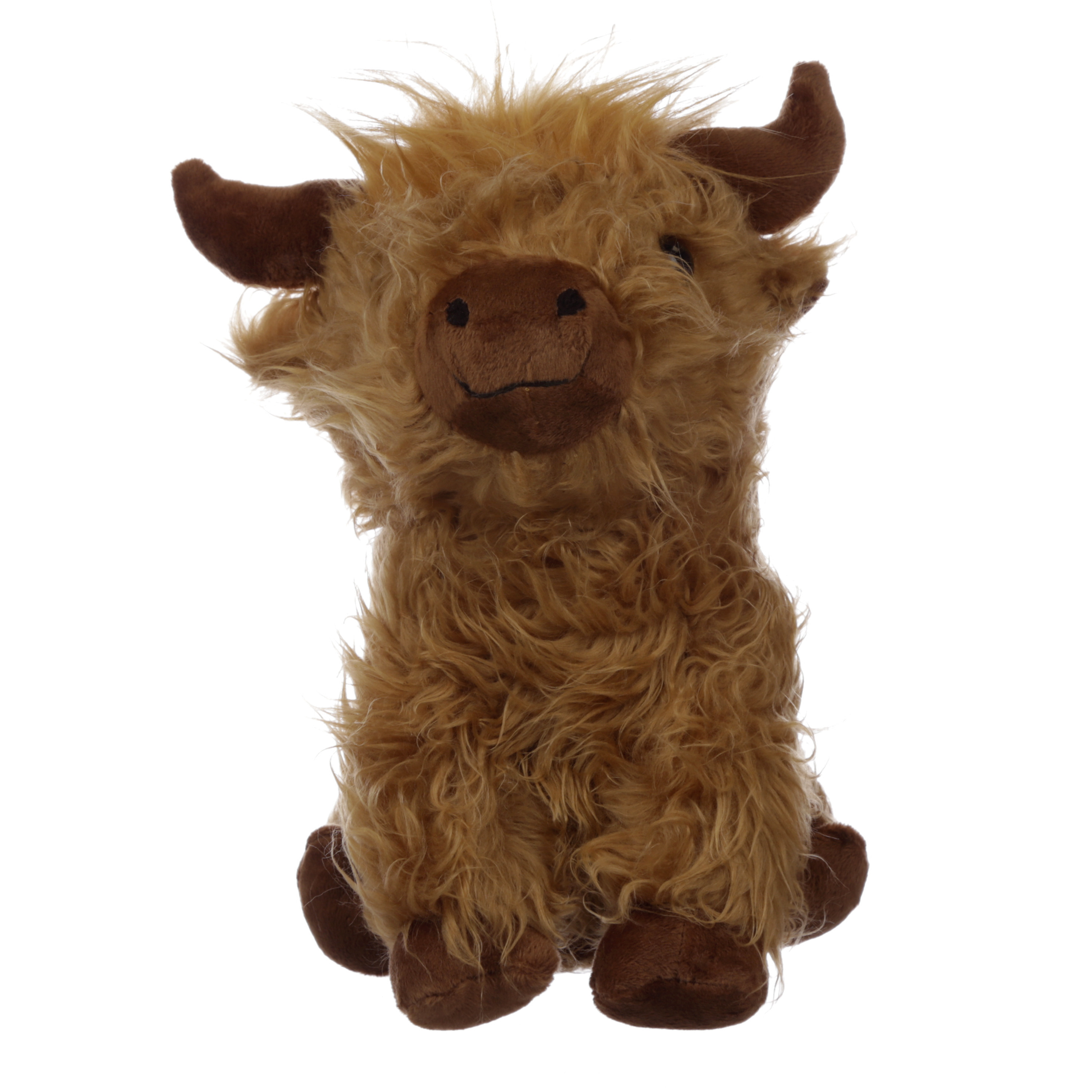 Puckator Deurstopper Highland Koe - 1.2 kg - bruin - knuffeldier - H24 cm - deurstop -