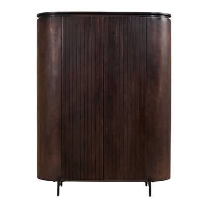 By fonQ Grand Wandkast Donkerbruin Mangohout