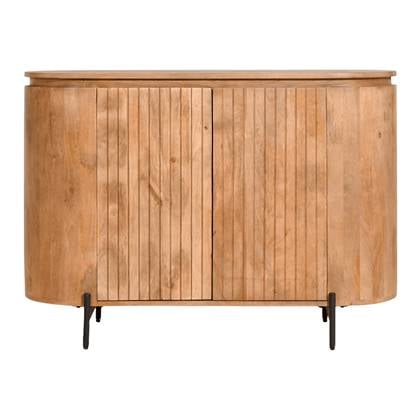 By fonQ Grand Dressoir Lichtbruin Mangohout - B 115 cm