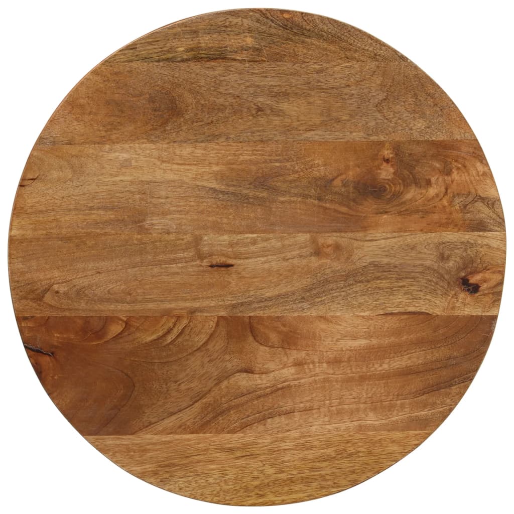 VidaXL Tafelblad rond Ø 60x3,8 cm massief ruw mangohout